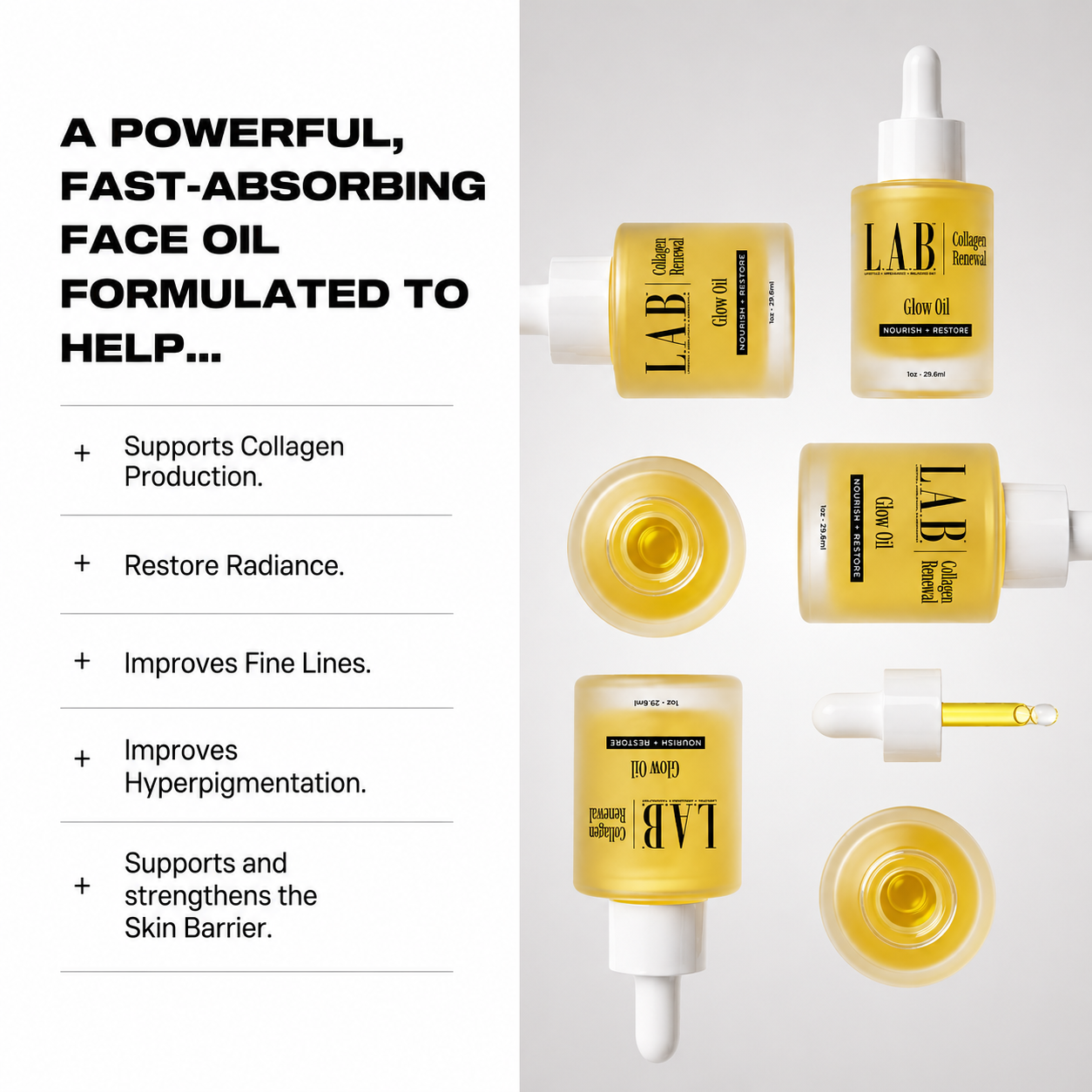 The L.A.B Collagen Renewal Face Oil